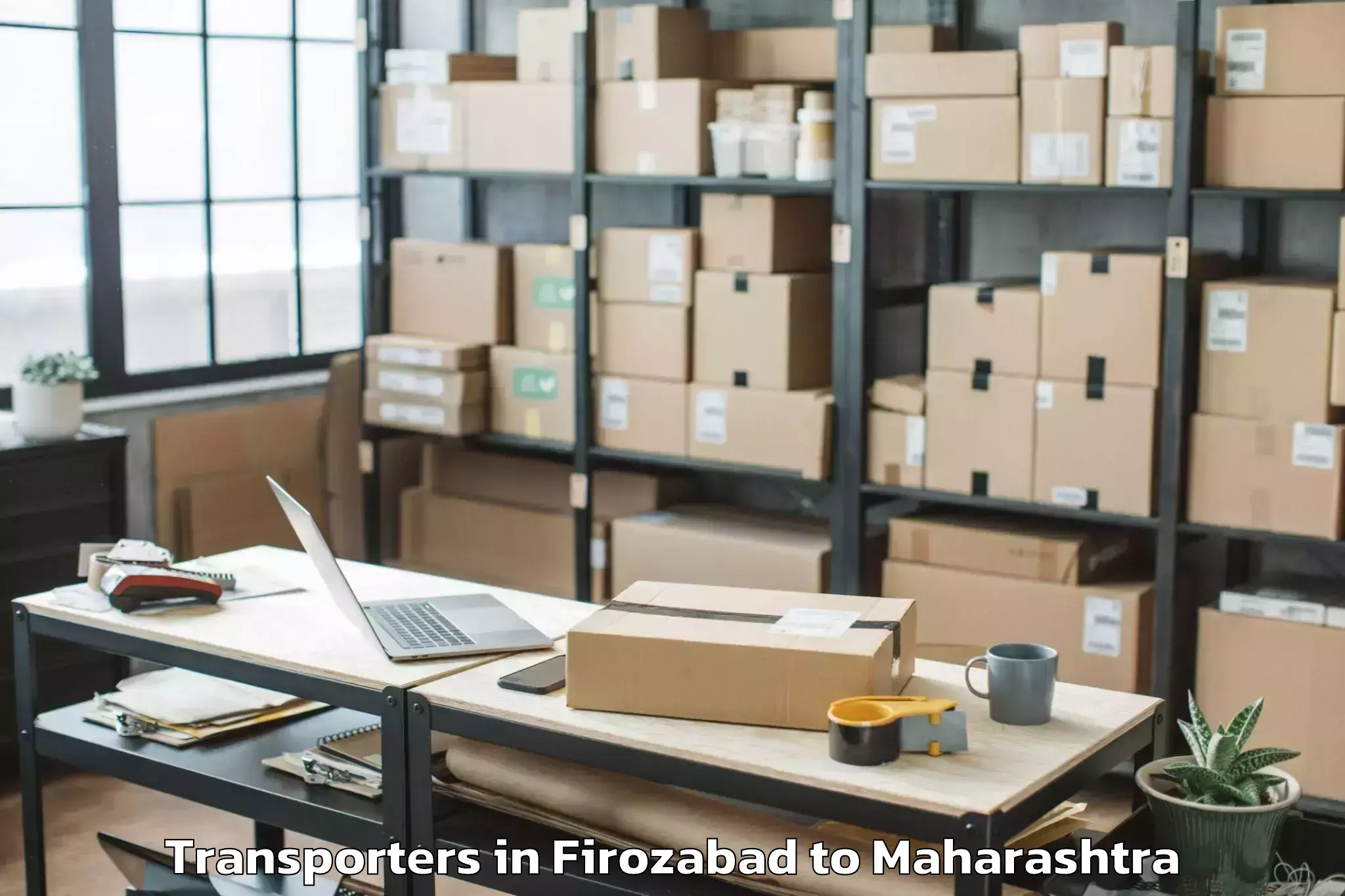 Top Firozabad to Mhasala Transporters Available